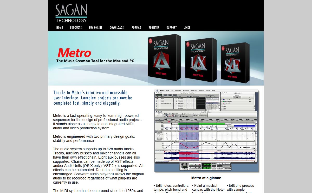 Welcome To Sagan Technology. Makers of Metro