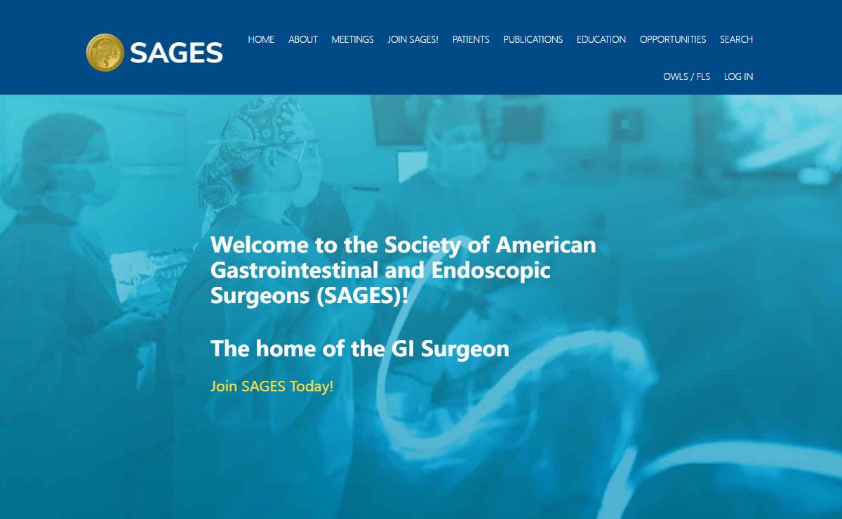 Welcome to SAGES - Society of American Gastrointestinal and Endoscopic Surgeons