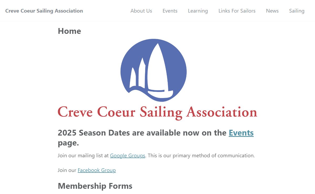 Home - Creve Coeur Sailing Association