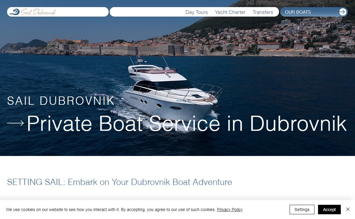 Sail Dubrovnik | Private Boat Tours from Dubrovnik