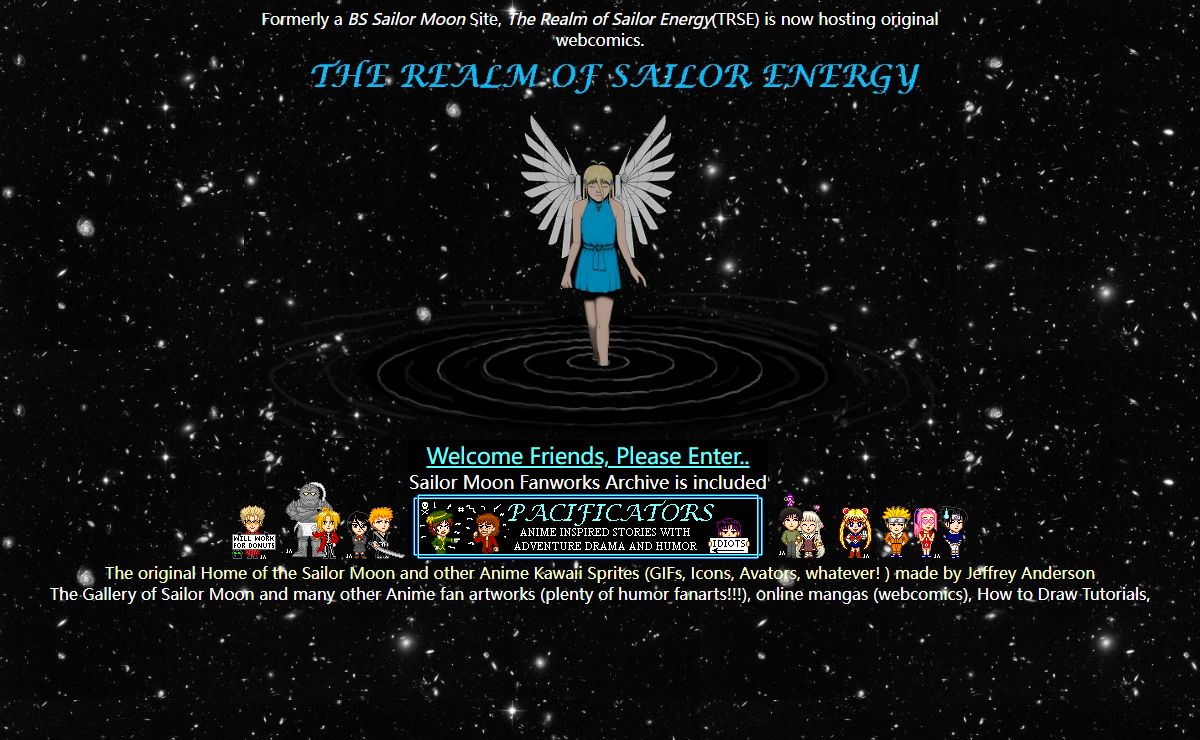 The Realm of Sailor Energy: Original Webcomics (Online Mangas), Sailor Moon & Anime Fanarts, Webcomics (mangas), Sprites and Others
