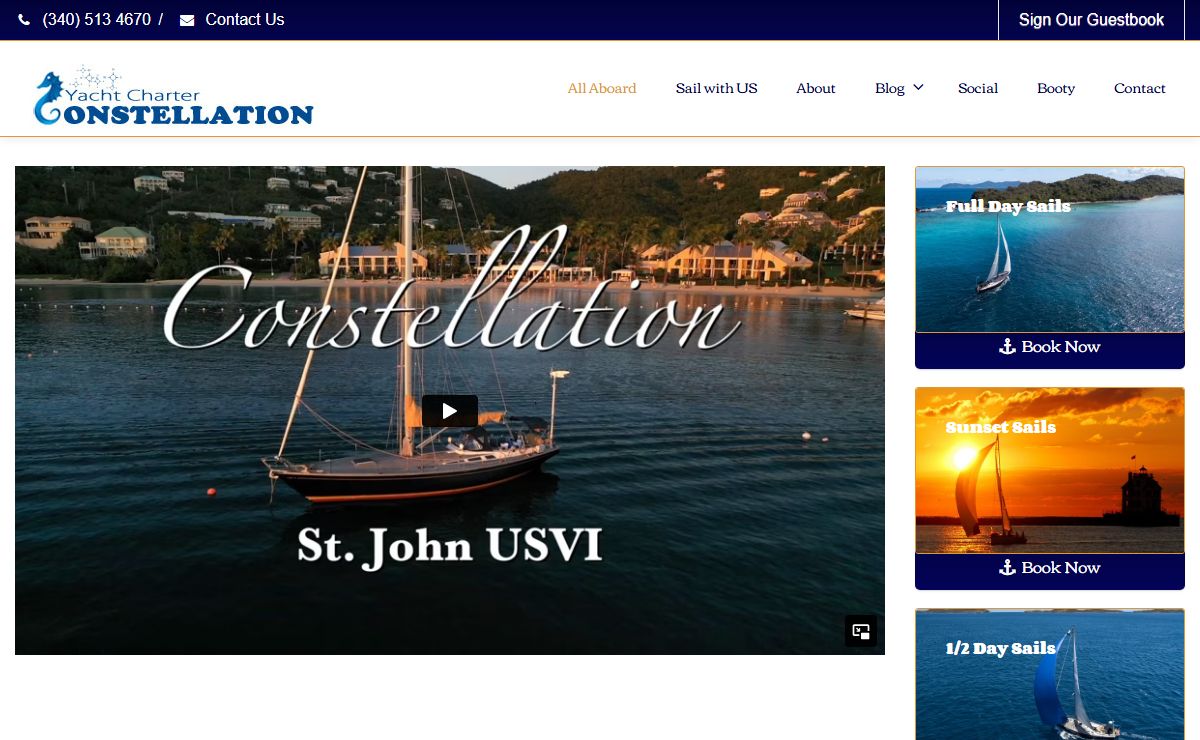 Constellation Charters – Sailing Charters in The USVI