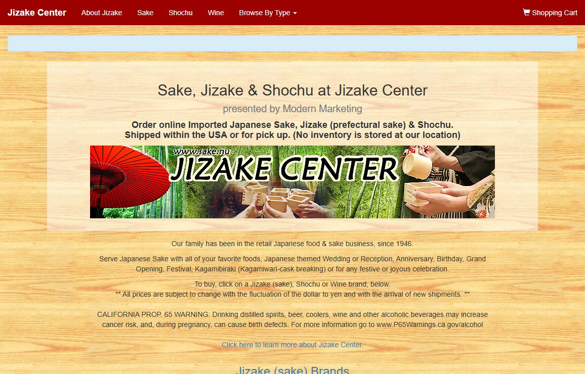 Jizake Center - Sake, Jizake, Nishonshu & Shochu - buy online