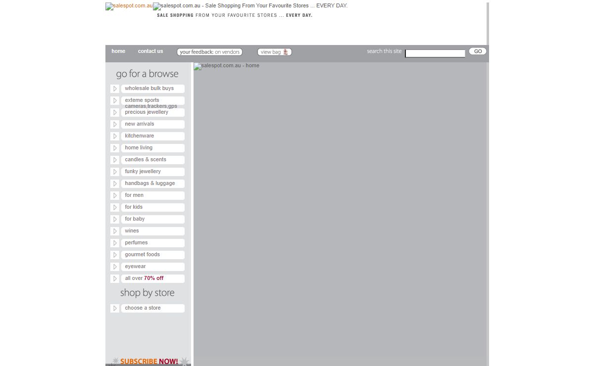 Salespot Home Page