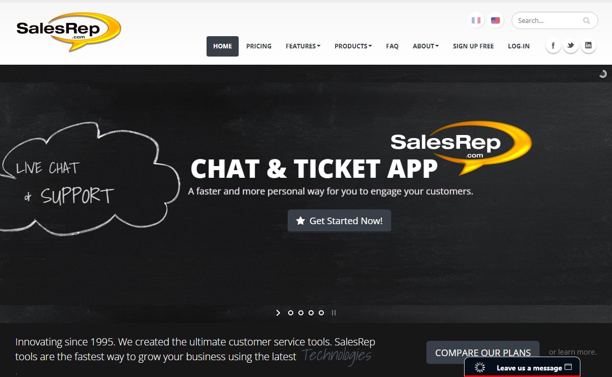 SalesRep Free Live Chat & Dollibarr Software for your site > Home