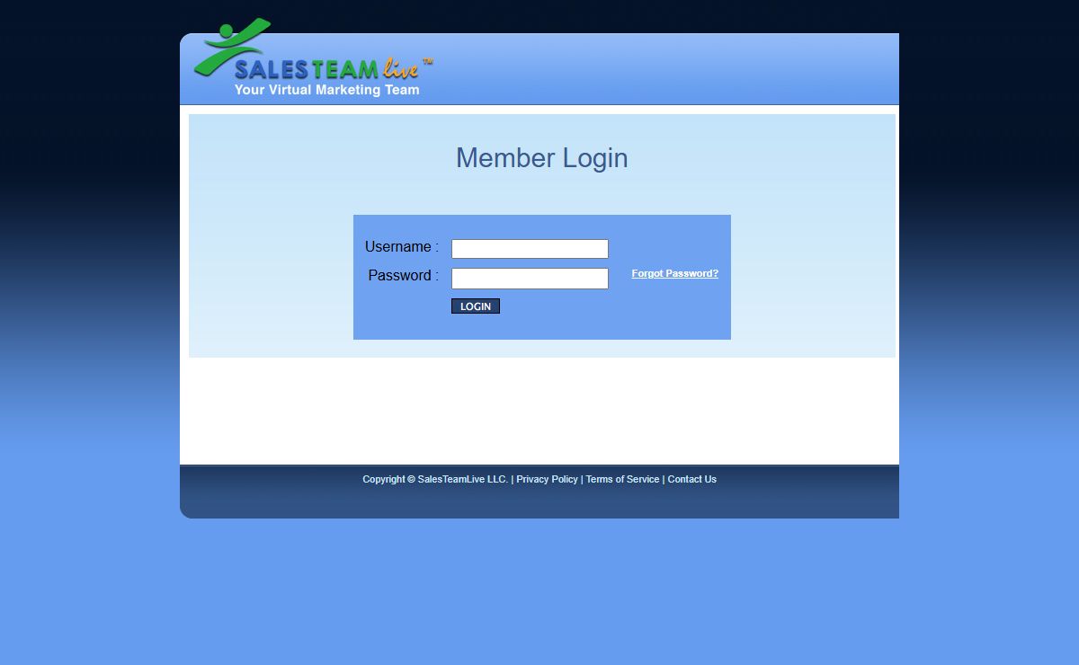 SalesTeamLive: Member Login