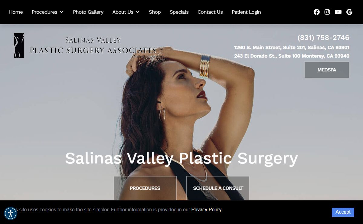 Plastic Surgery Center in CA | Salinas Valley Plastic Surgery