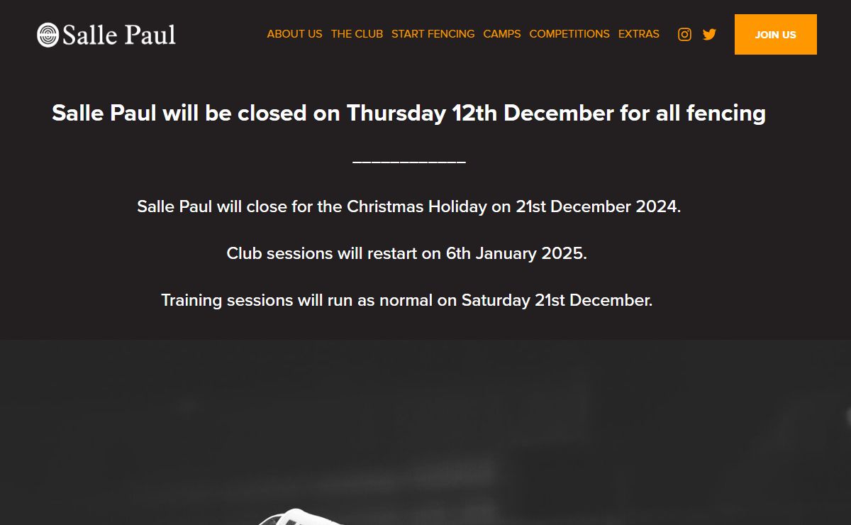 Salle Paul Fencing Club London