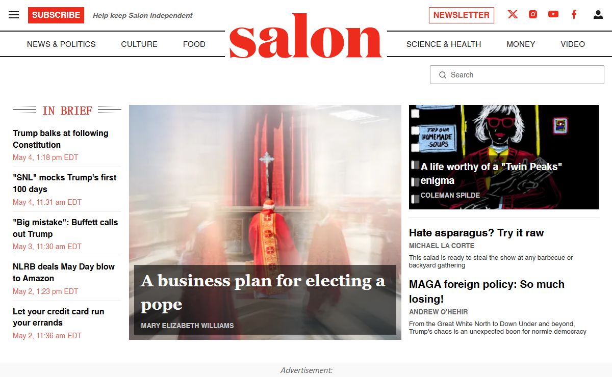 Salon.com | News, Politics, Culture, Science & Food