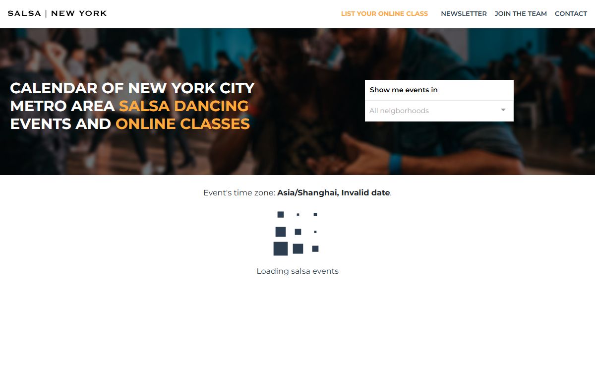 Salsa New York Calendar | The best salsa events in NY