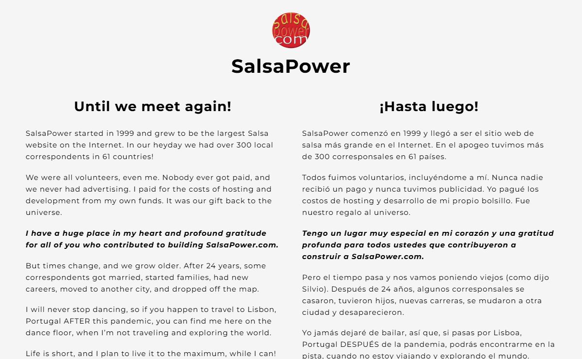 Salsa Power - ¡Hasta luego!