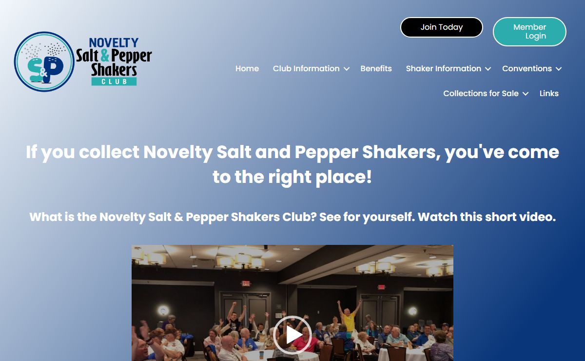 Novelty Salt & Pepper Shakers Club