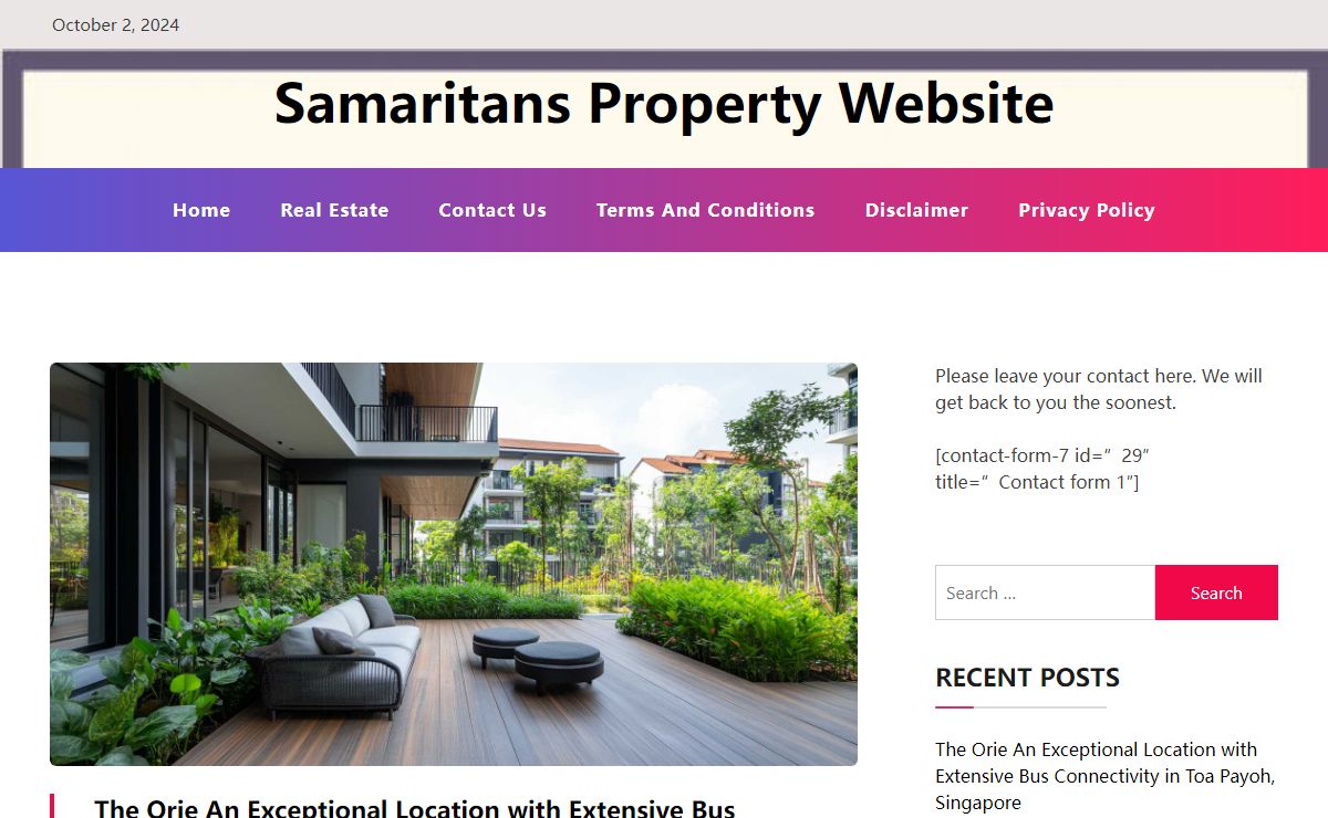 Samaritans Property Website