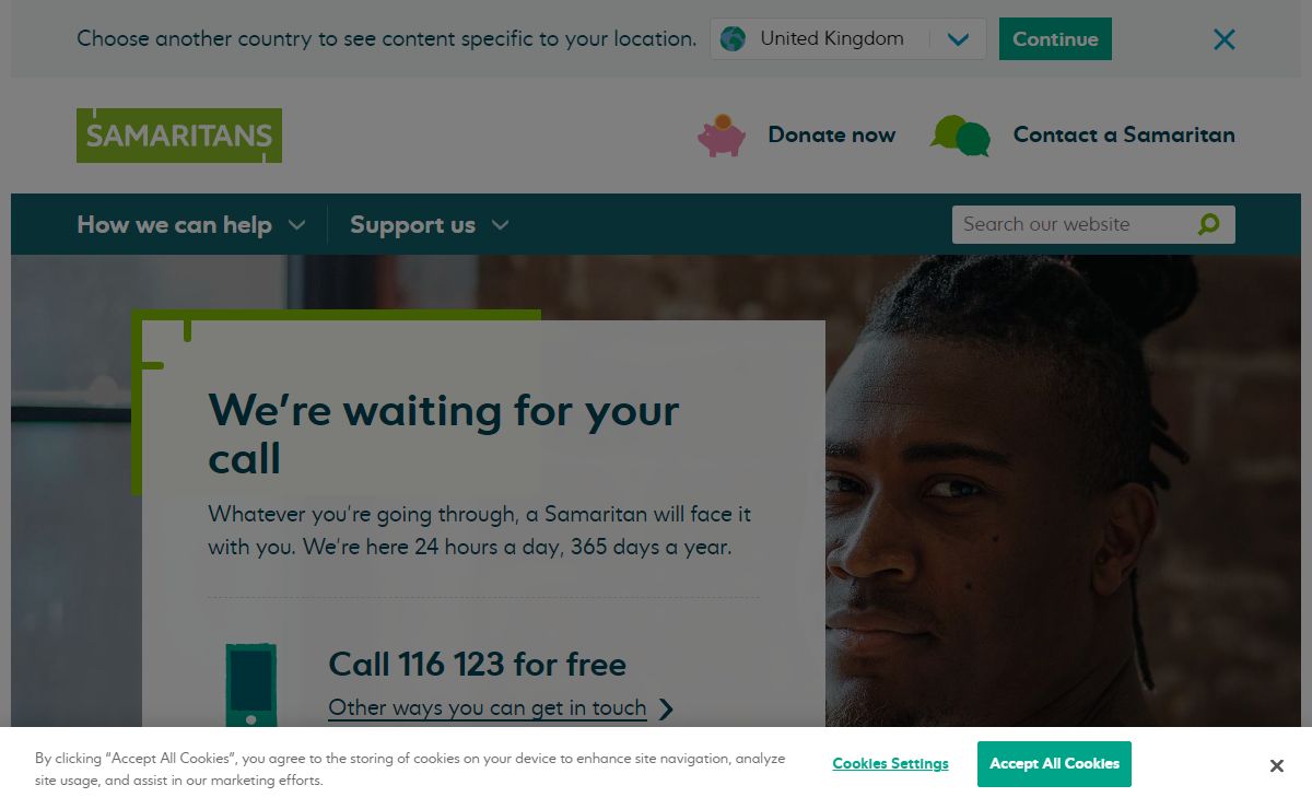 Samaritans | Every life lost to suicide is a tragedy | Here to listen