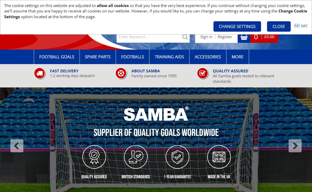 Samba Sports | Football Goals | Football Nets | Football Equipment