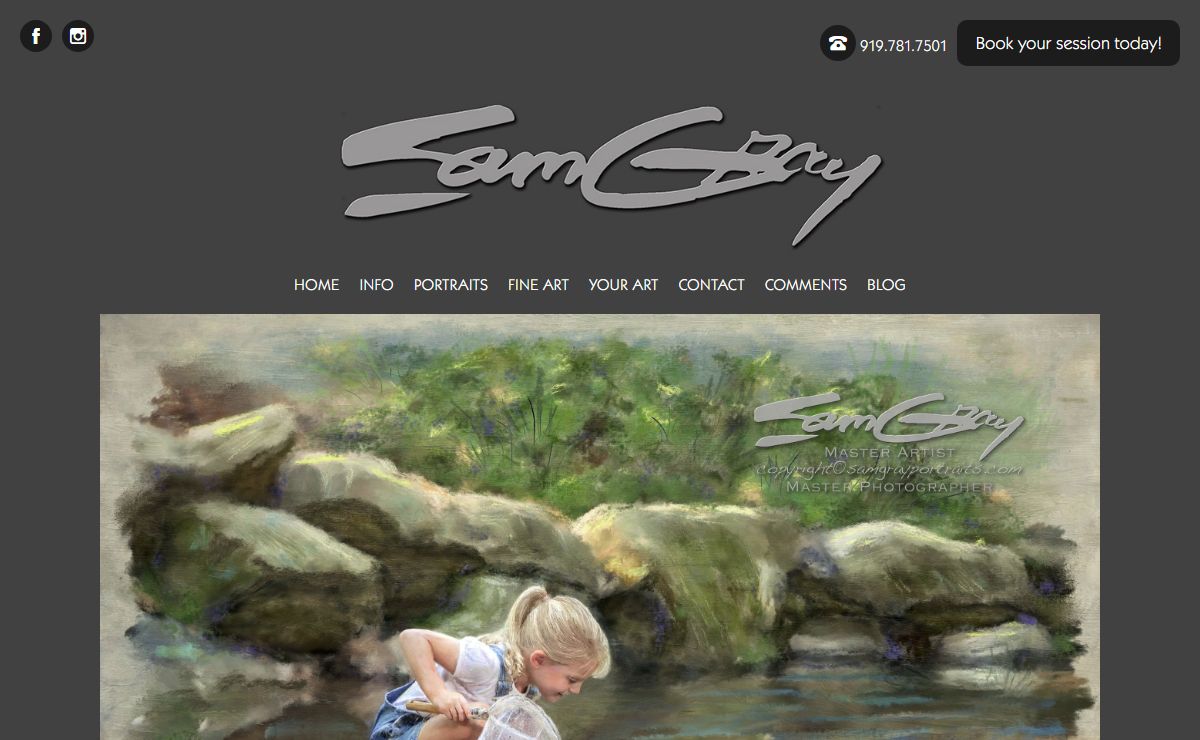 Raleigh Master Portrait Painter & Photographer | Sam Gray