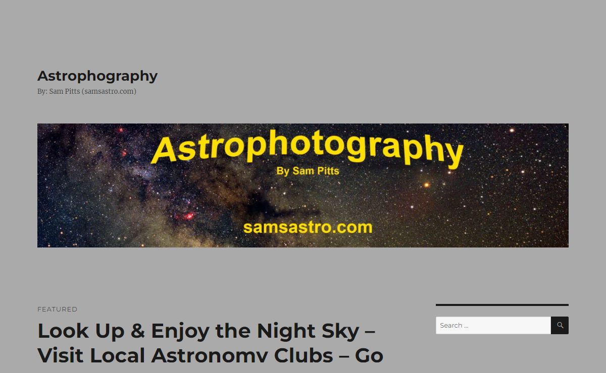Astrophography - By: Sam Pitts (samsastro.com)