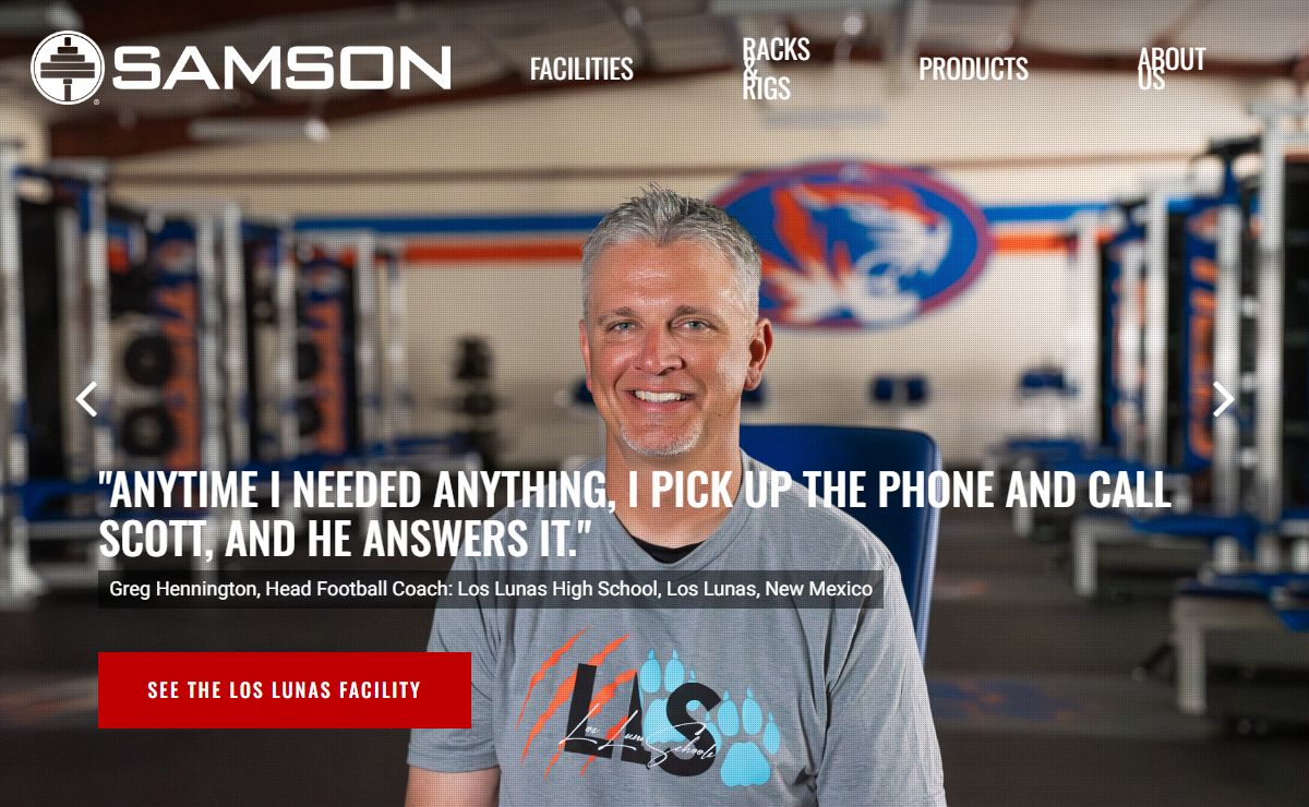 Samson Equipment: Professional Weight Room Solution Manufacturer & Designer