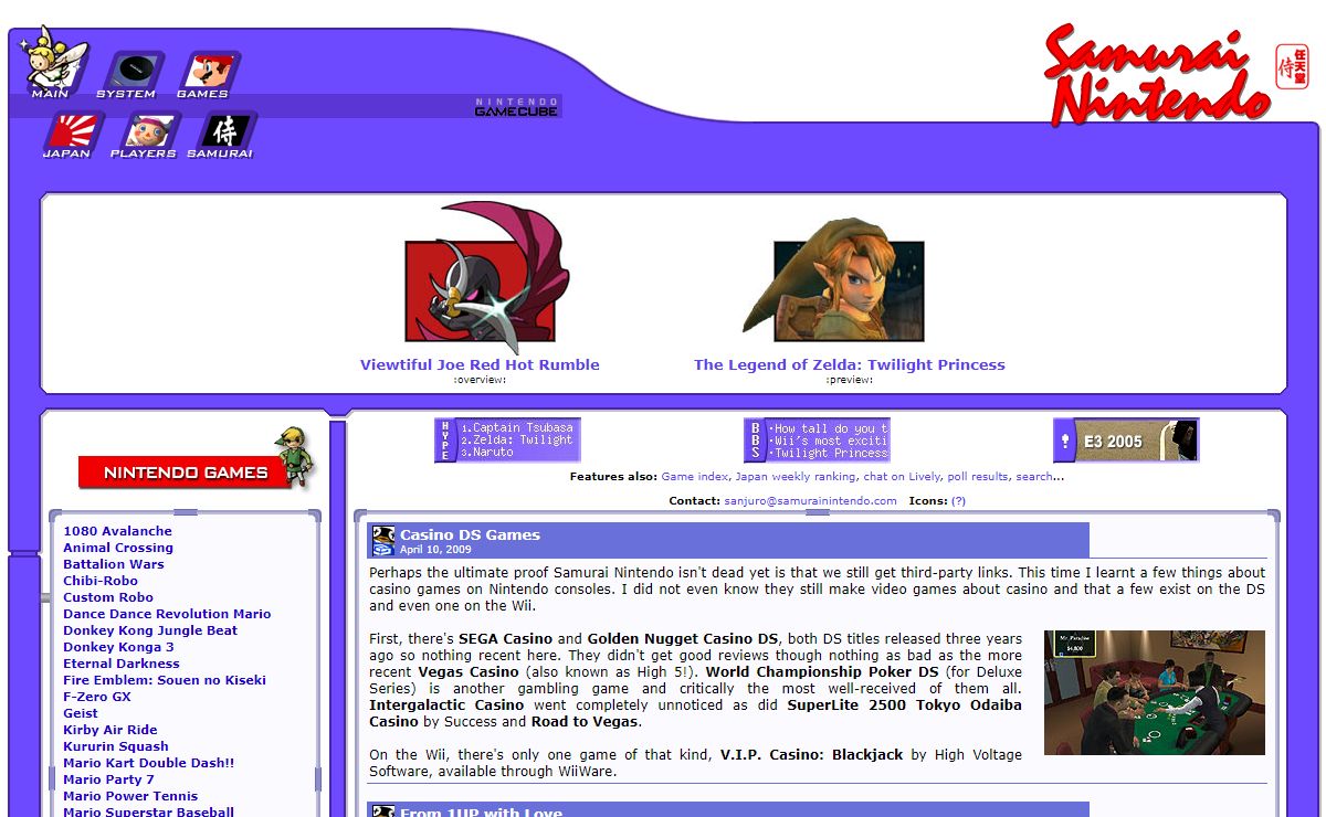 Samurai Nintendo : GameCube