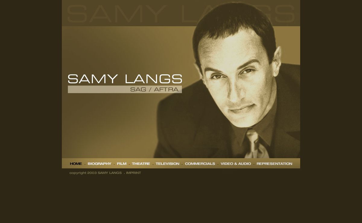 SAMY LANGS - International Actor
