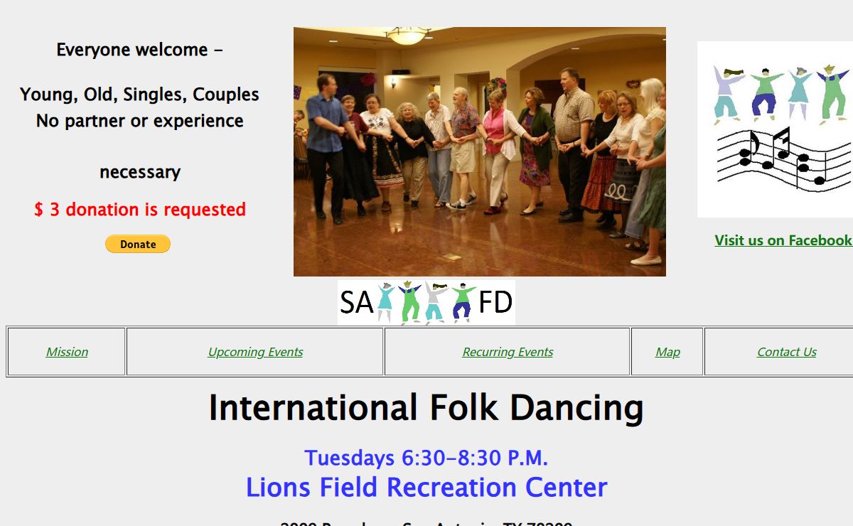 San Antonio Folk Dancers Home Page