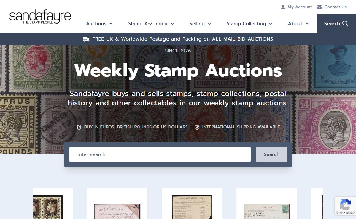 Stamp Auctions | Stamps for Sale | Philatelic Auctioneers | Sandafayre