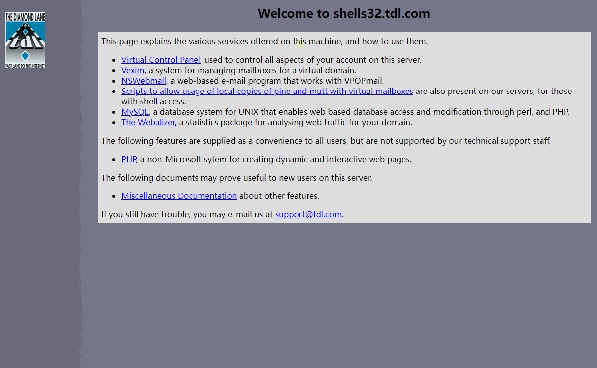 Welcome to shells32.tdl.com
