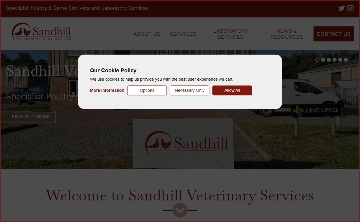 Sandhill Veterinary Services :: Home :: Specialist Poultry and Game Bird Vets