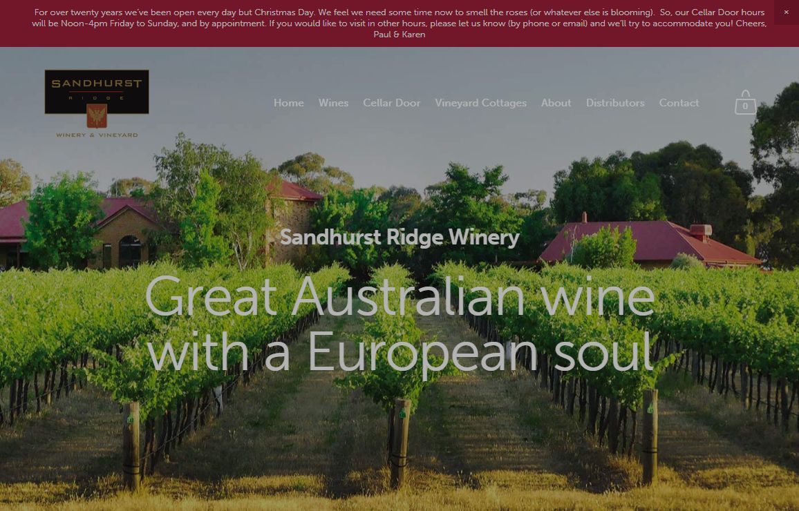 Cellar Doors & Wineries Bendigo, Bendigo region winery family run, premium wines in Victoria. Wineries & Vineyards in Greater Bendigo. Trip Advisor Rank #1 Winery in Bendigo