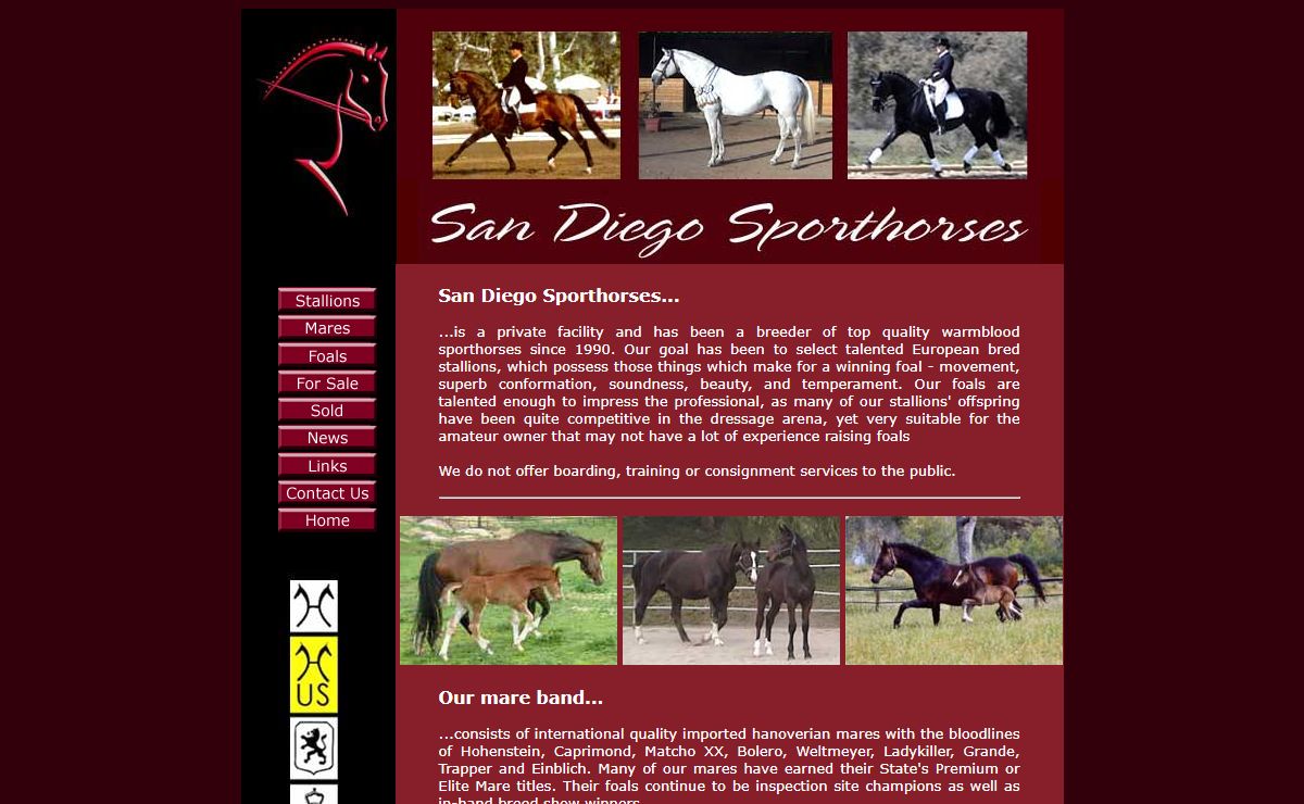 Warmbloods by San Diego Sporthorses