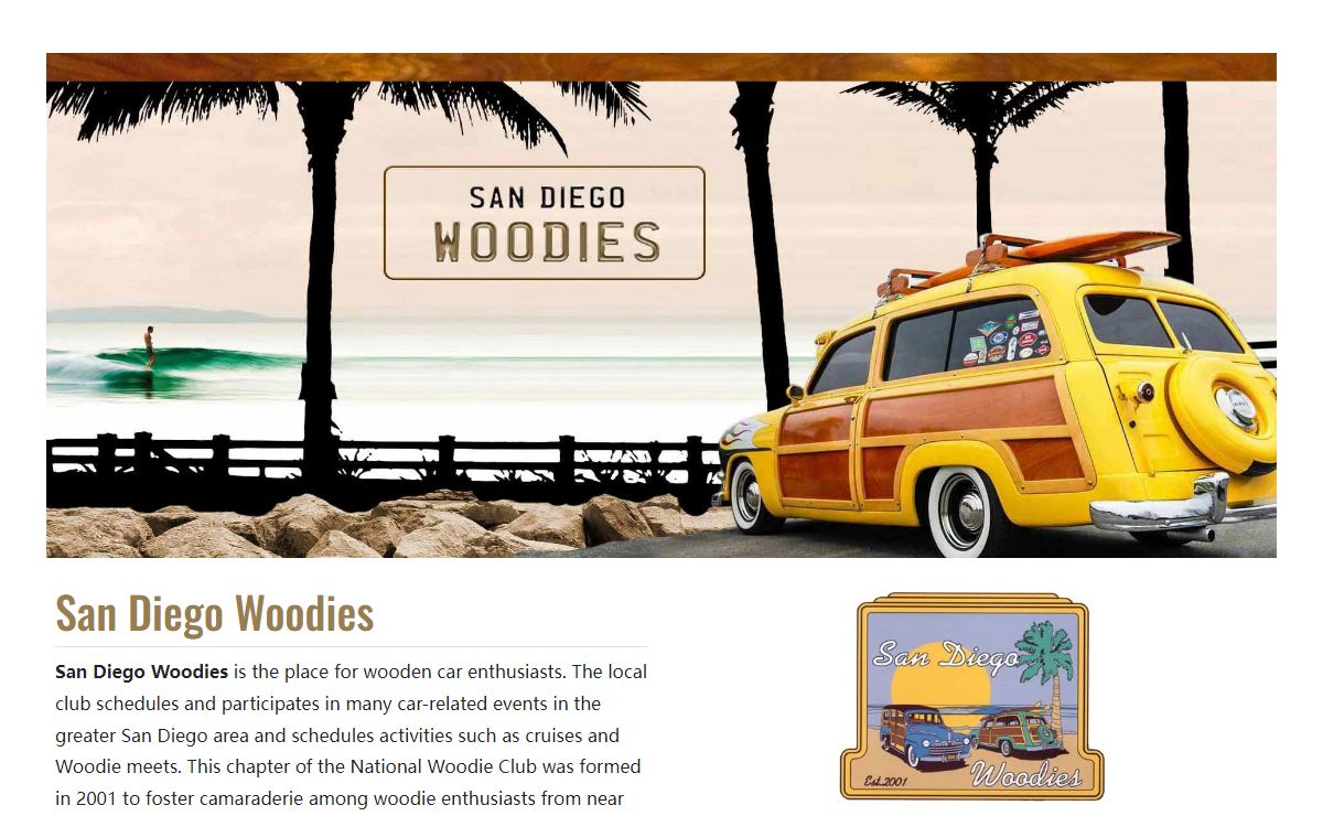 San Diego Woodies - Join the Club