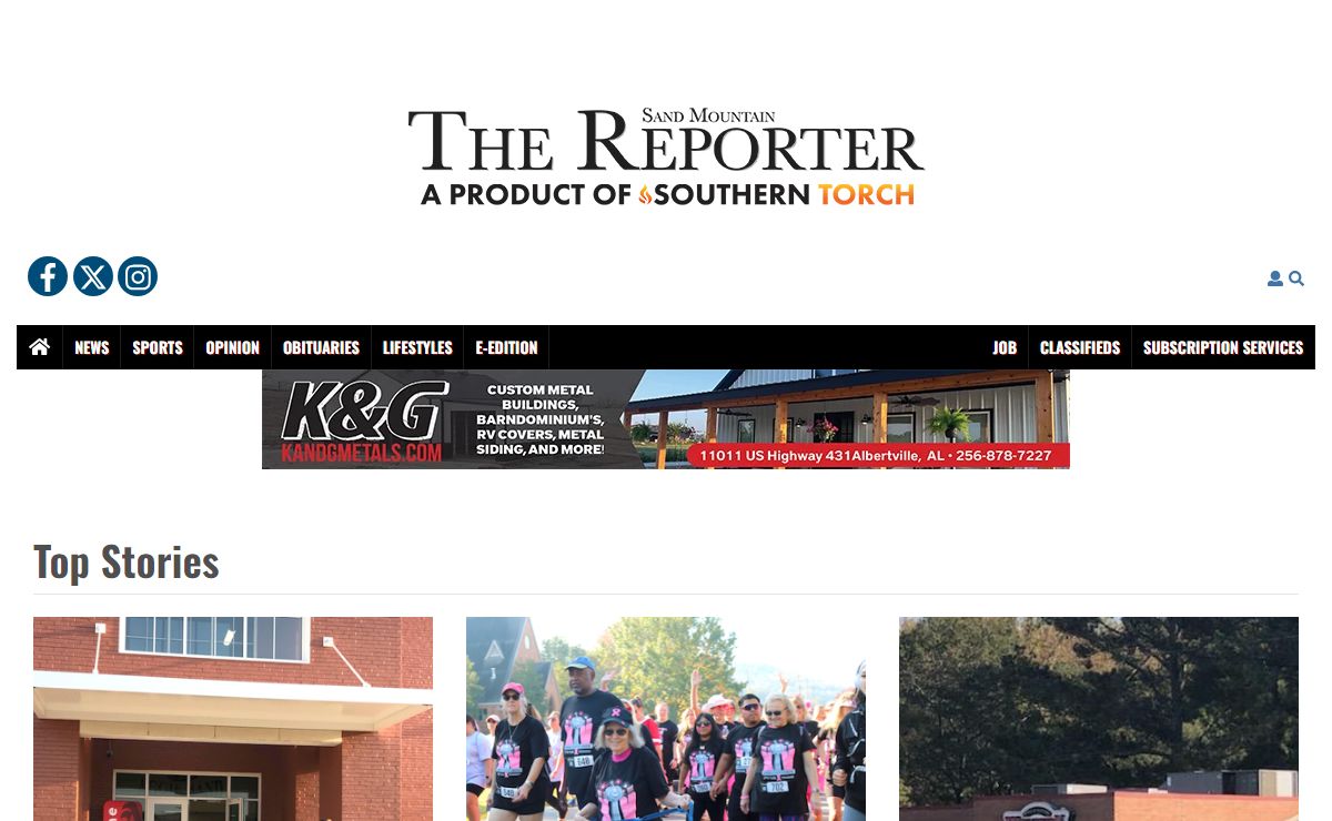 sandmountainreporter.com | Serving Albertville, Boaz, Douglas, Asbury, Crossville, Geraldine, Fyffe, Sardis and Altoona