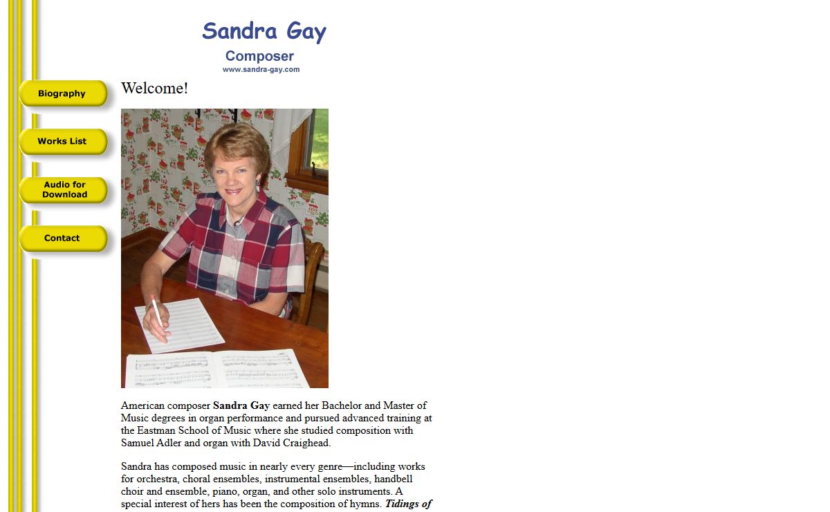 Sandra Gay -- Composer