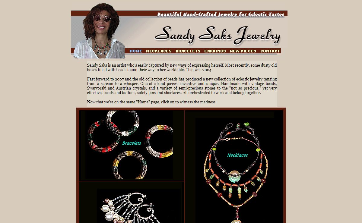 Handmade Jewelry by Sandy Saks