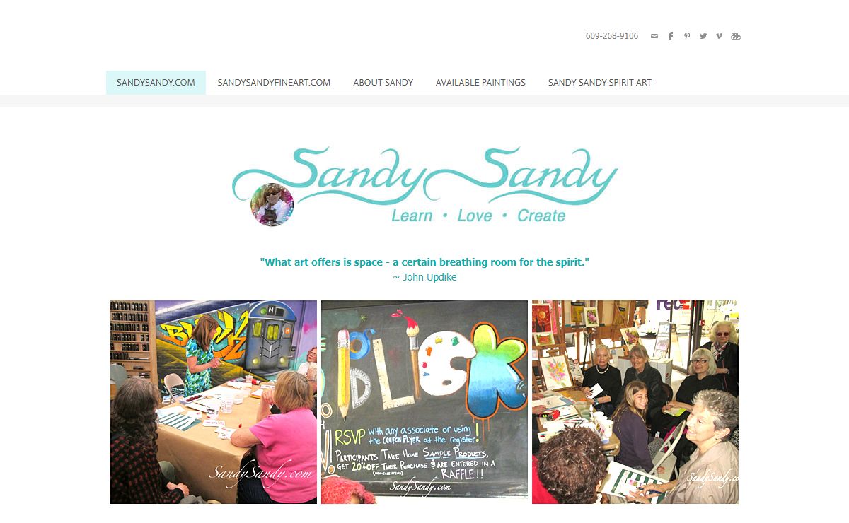 Sandy Sandy Paints With Spirit