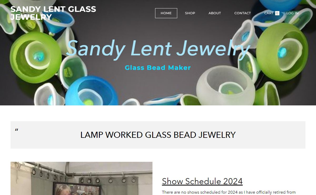 Sandy Lent Glass Jewelry - Home