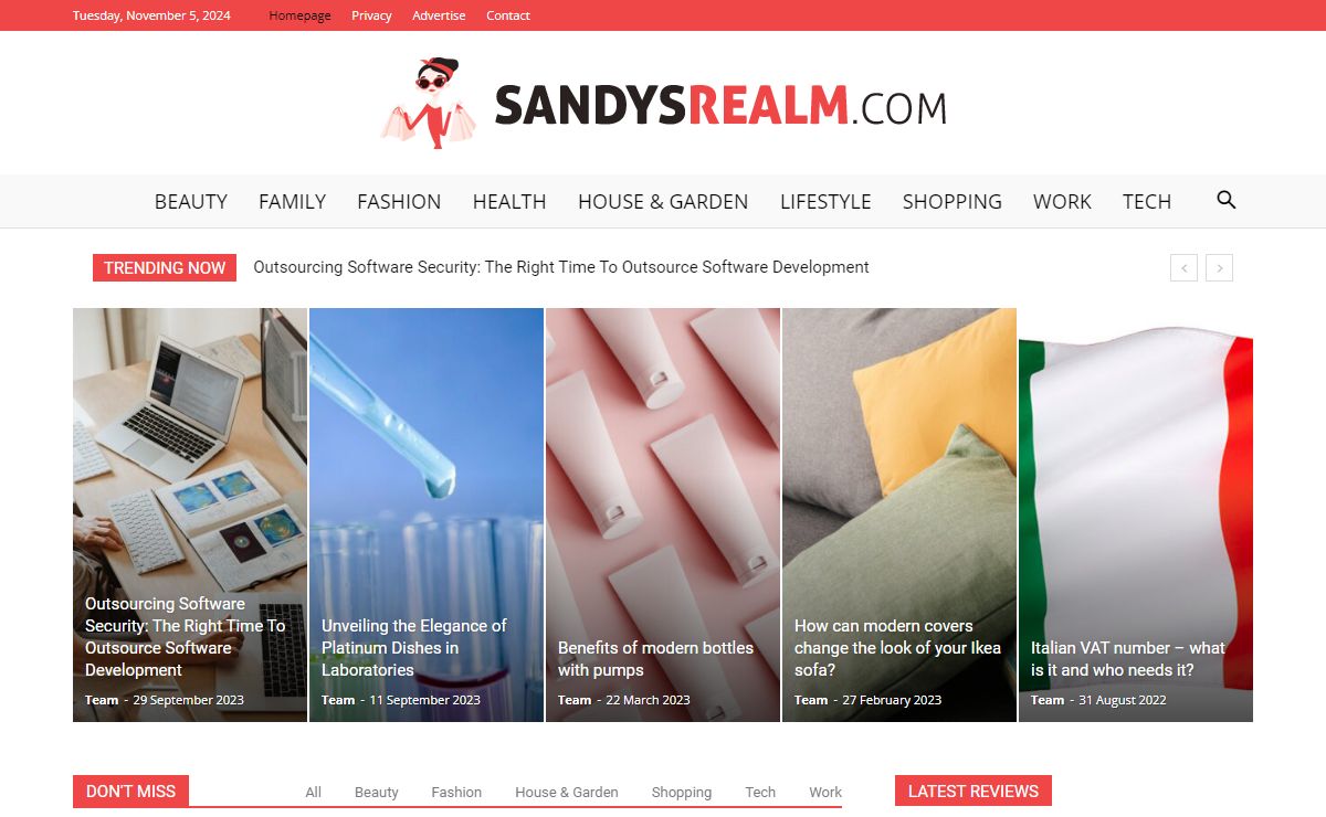 Homepage - SandysRealm.com