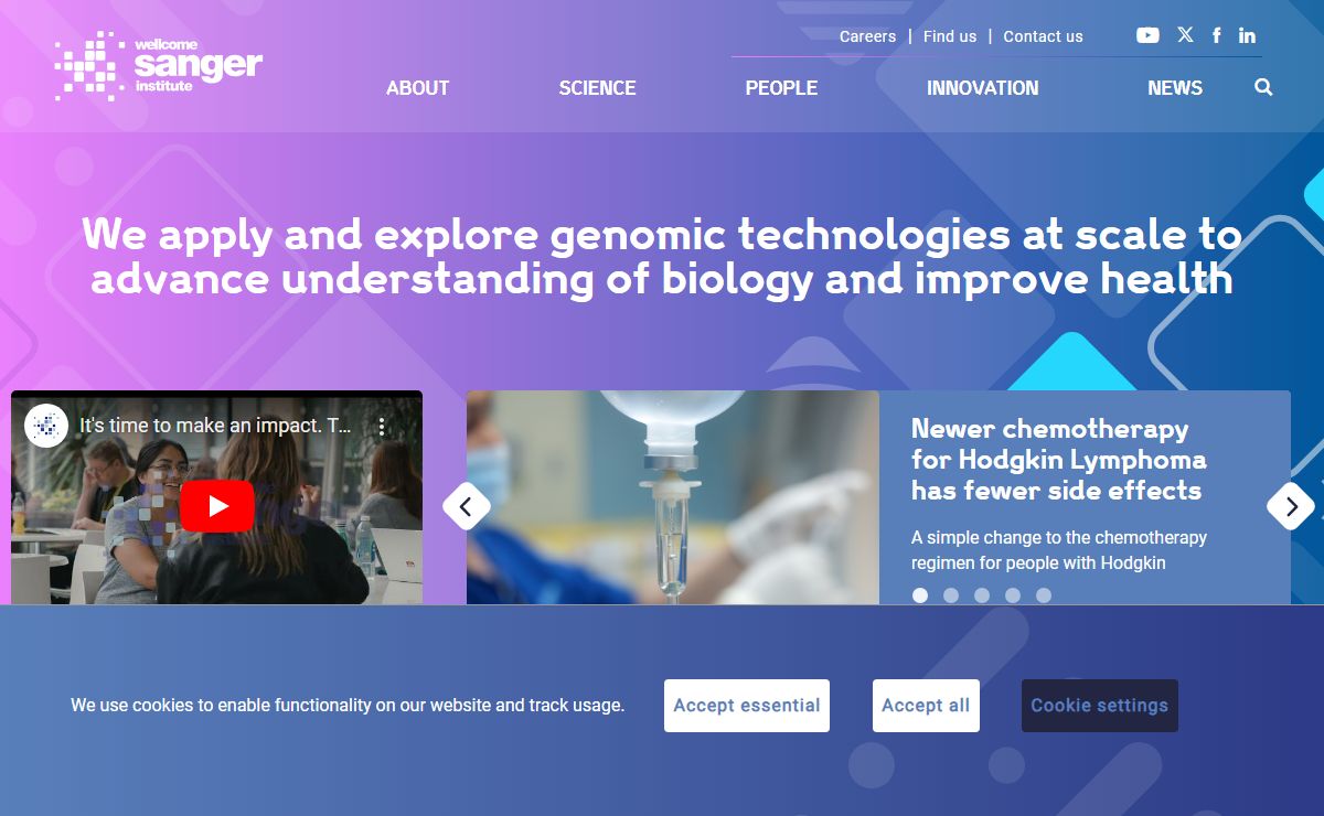 Wellcome Sanger Institute - Genomics Research Institute in Cambridge
