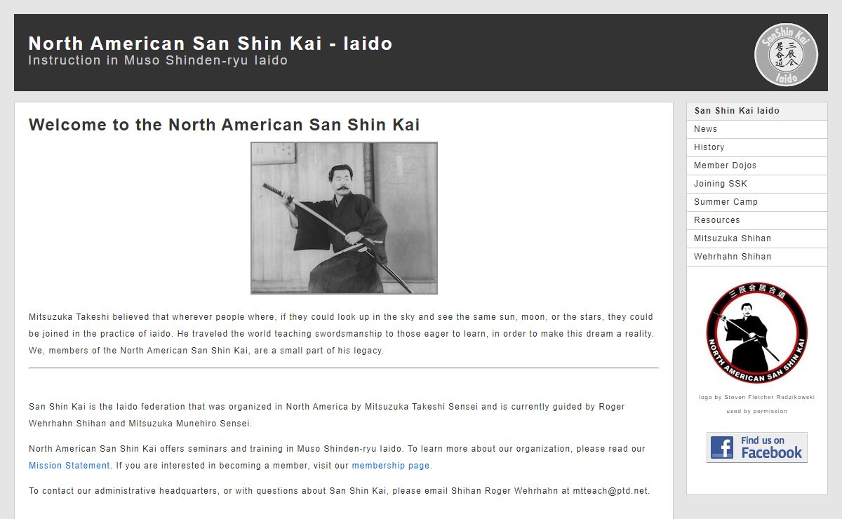North American San Shin Kai Iaido classes in Japanese swordmanship instruction