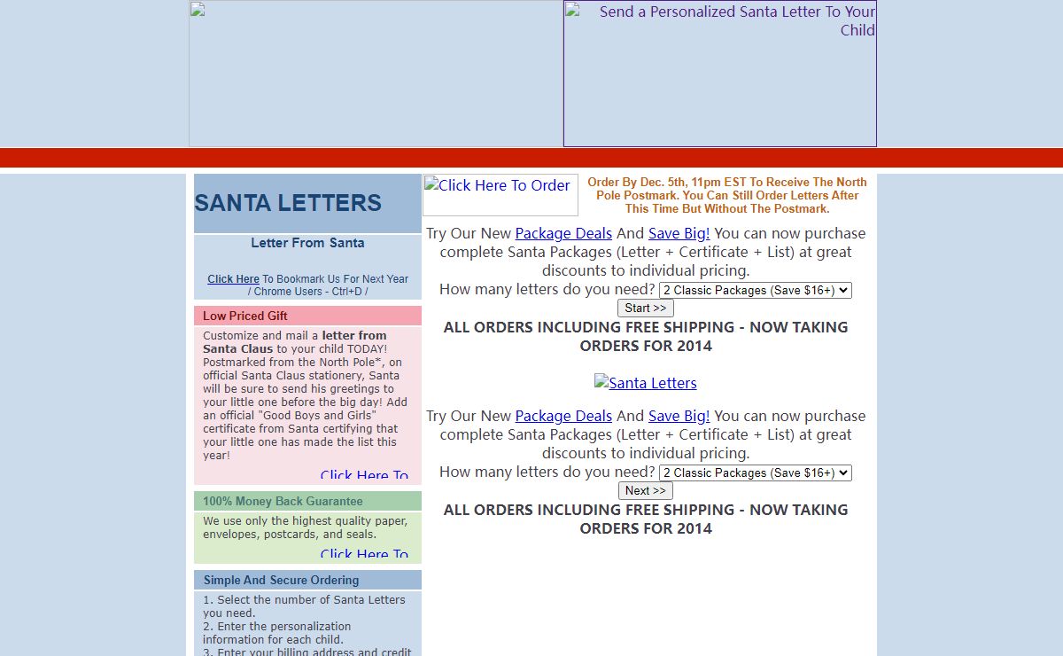 Santa Letters : Personalized Santa Letters