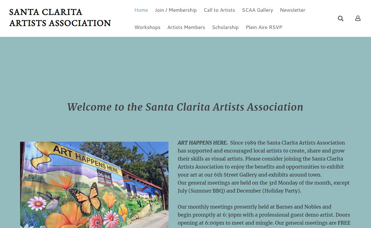 SANTA CLARITA ARTISTS ASSOCIATION - Home Page