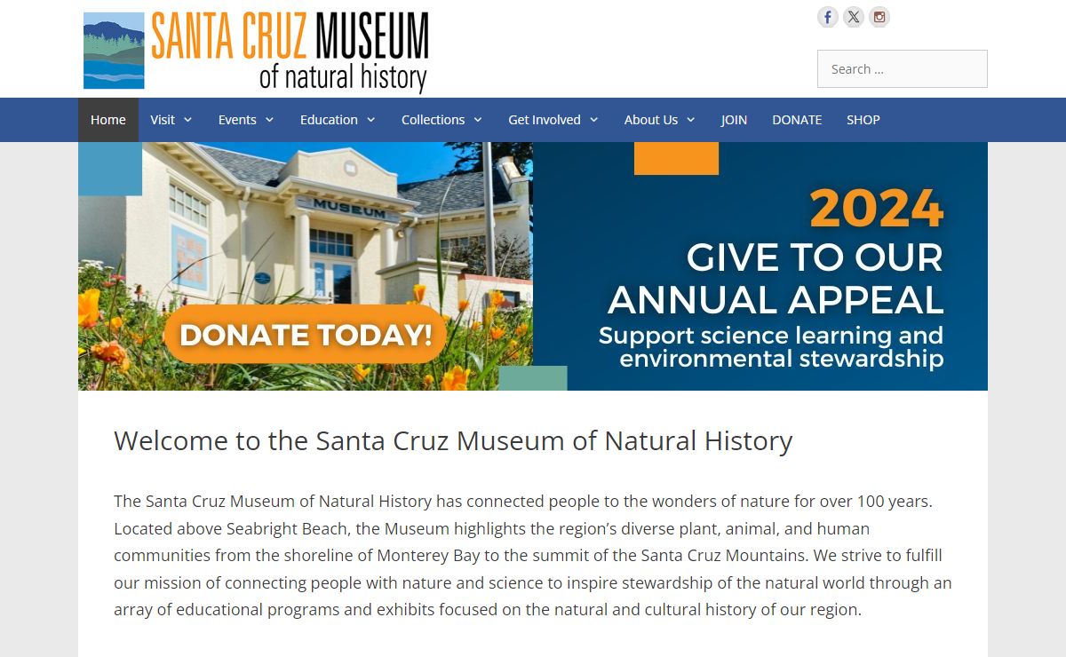 Welcome to the Santa Cruz Museum of Natural History - Santa Cruz Museum of Natural History