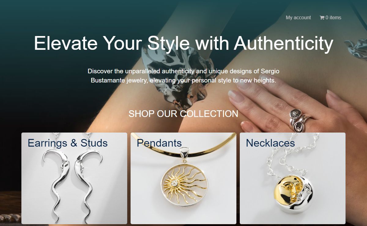 Santa Fe Shop Handcrafted Jewelry by Sergio Bustamante