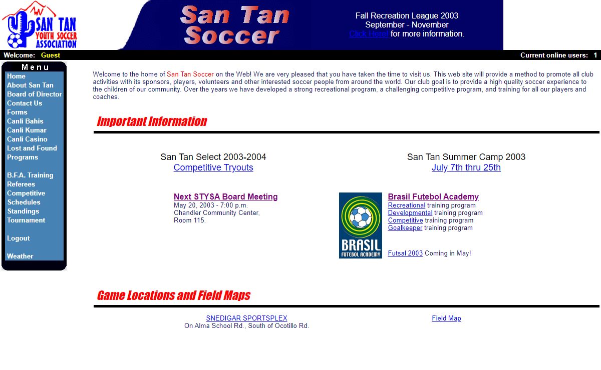 San Tan Youth Soccer: Home Page