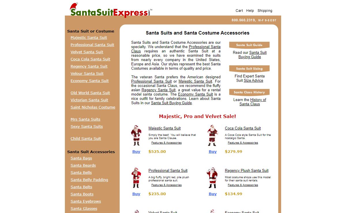 Santa Suits and Santa Costume Accessories