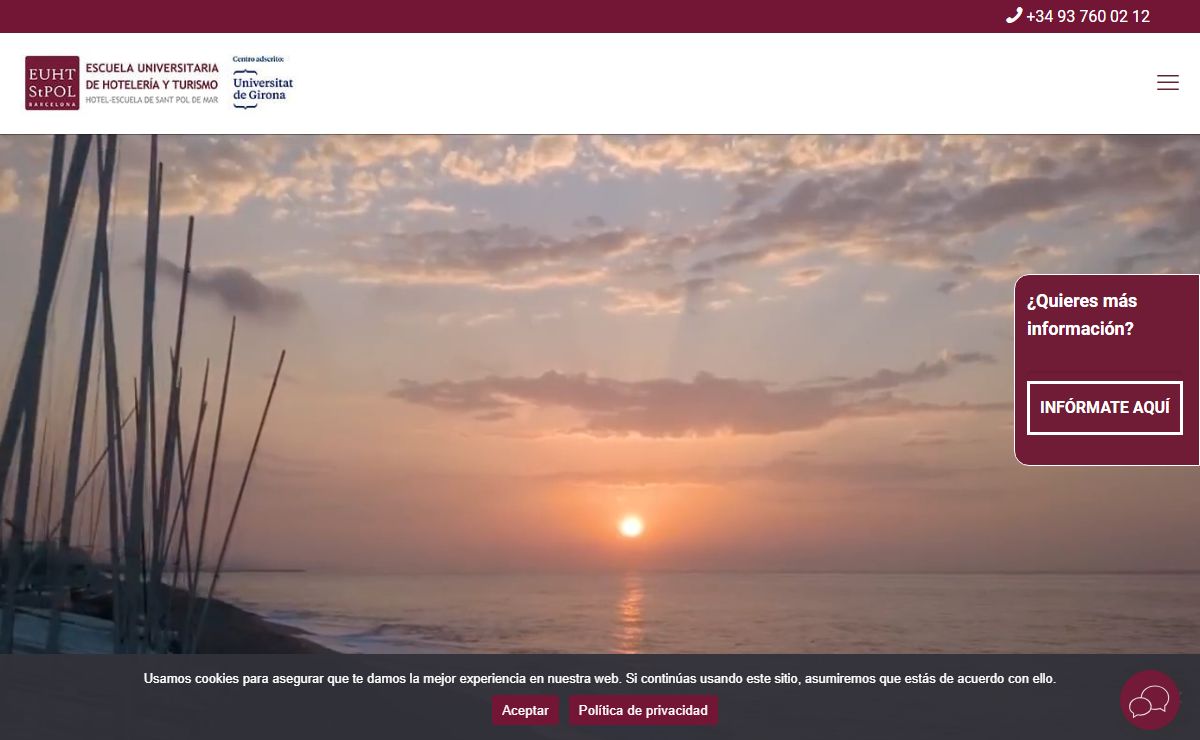 Escuela Universitaria de Hotelería y Turismo Sant Pol de Mar | Barcelona