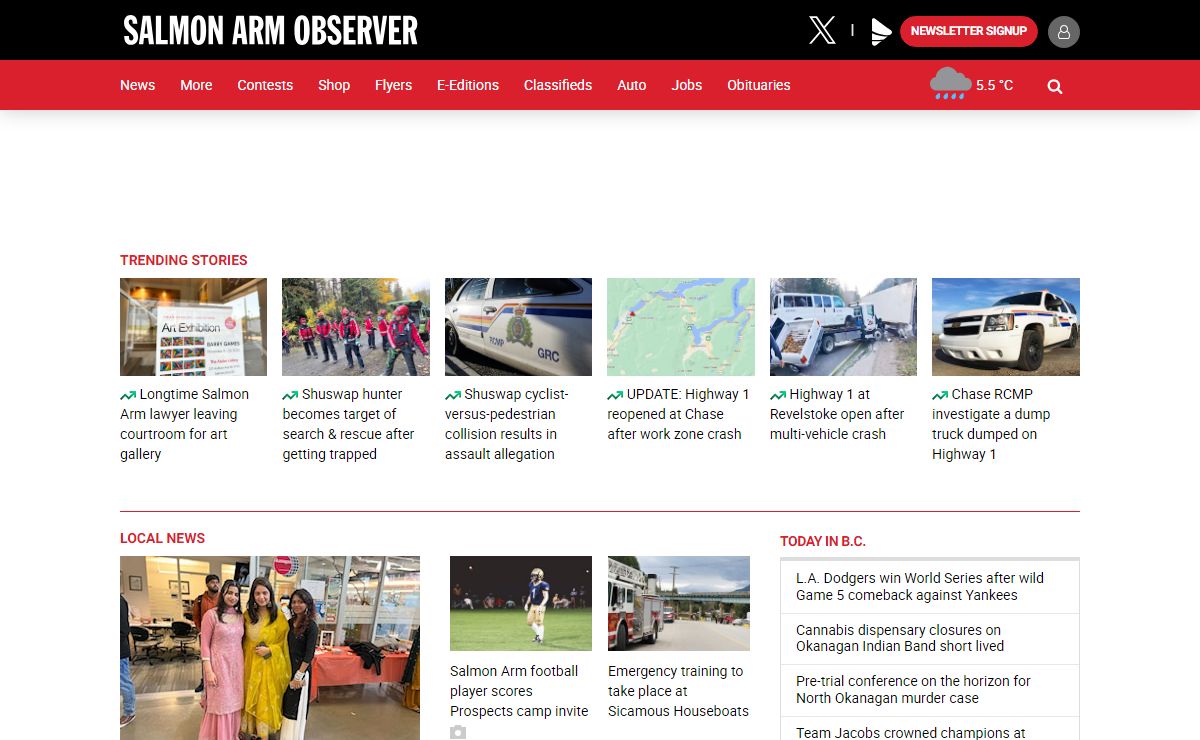 Welcome to the Salmon Arm Observer - Salmon Arm Observer