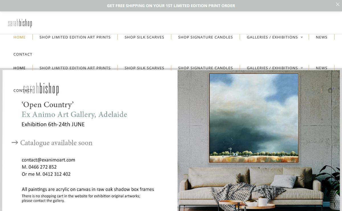 Sarah Bishop – Australian Artist – Upper Hunter Valley Artist featuring landscapes, polo, equine, travel and more