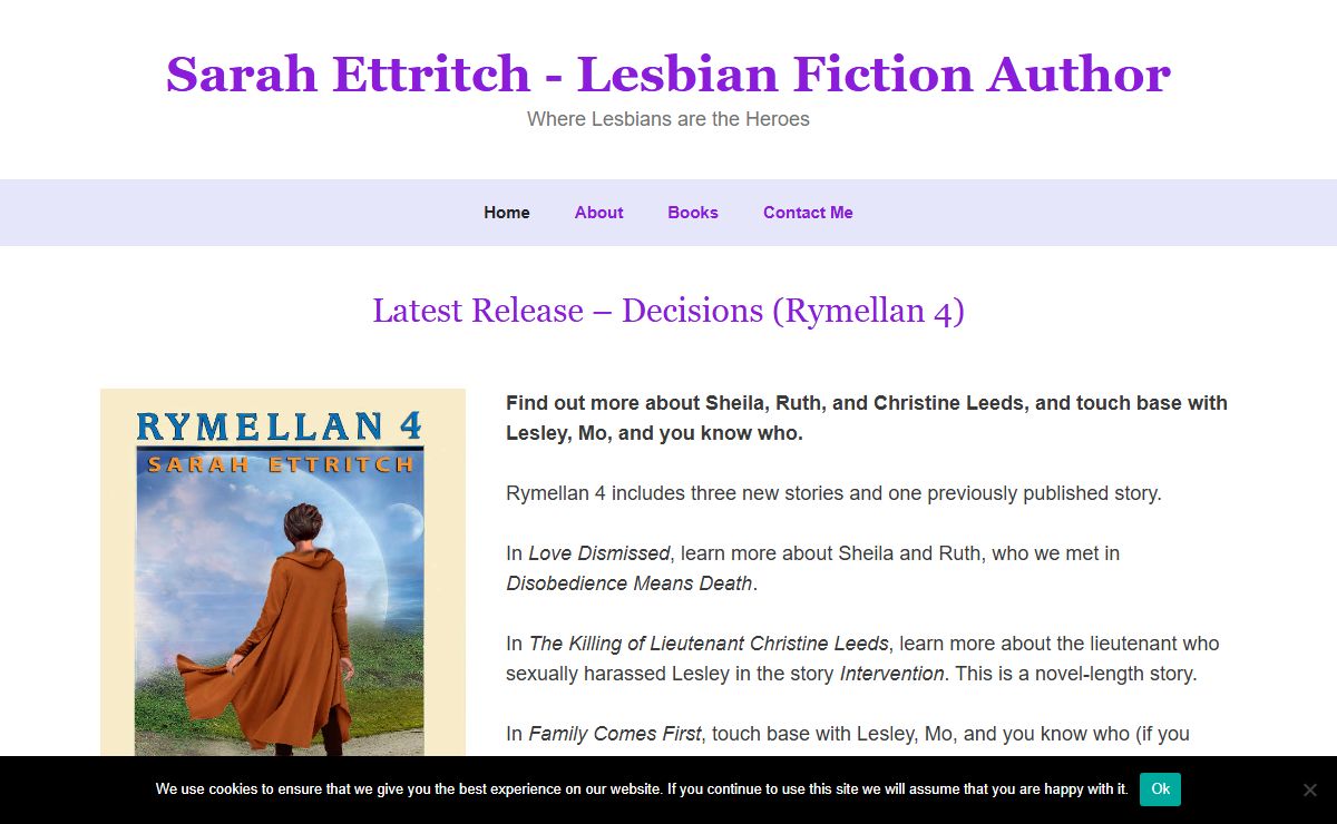 Sarah Ettritch - Lesbian Fiction Author