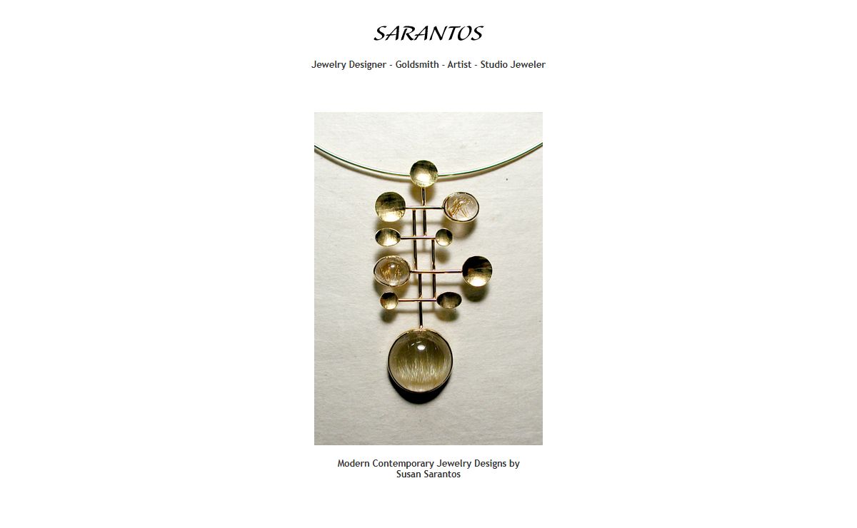 Modern Contemporary Jewelry Designer - Goldsmith - Artist - Independent Studio Jeweler Susan Sarantos